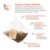 Pinky Up Mango Guava Boba Tea Sachets - Calorie Free Whole Leaf Rooibos Tea Bubble Tea - Boba Gift 12 Biodegradable Tea Bags view 3