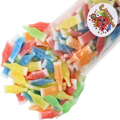 Grandys Candys Nik-L-Nips Vintage Wax Bottle Candy Drinks Filled with Flavored Syrups (Cherry, Orange, Lemon, Blue Raspberry, and Green Apple Flavors) 4 Pounds