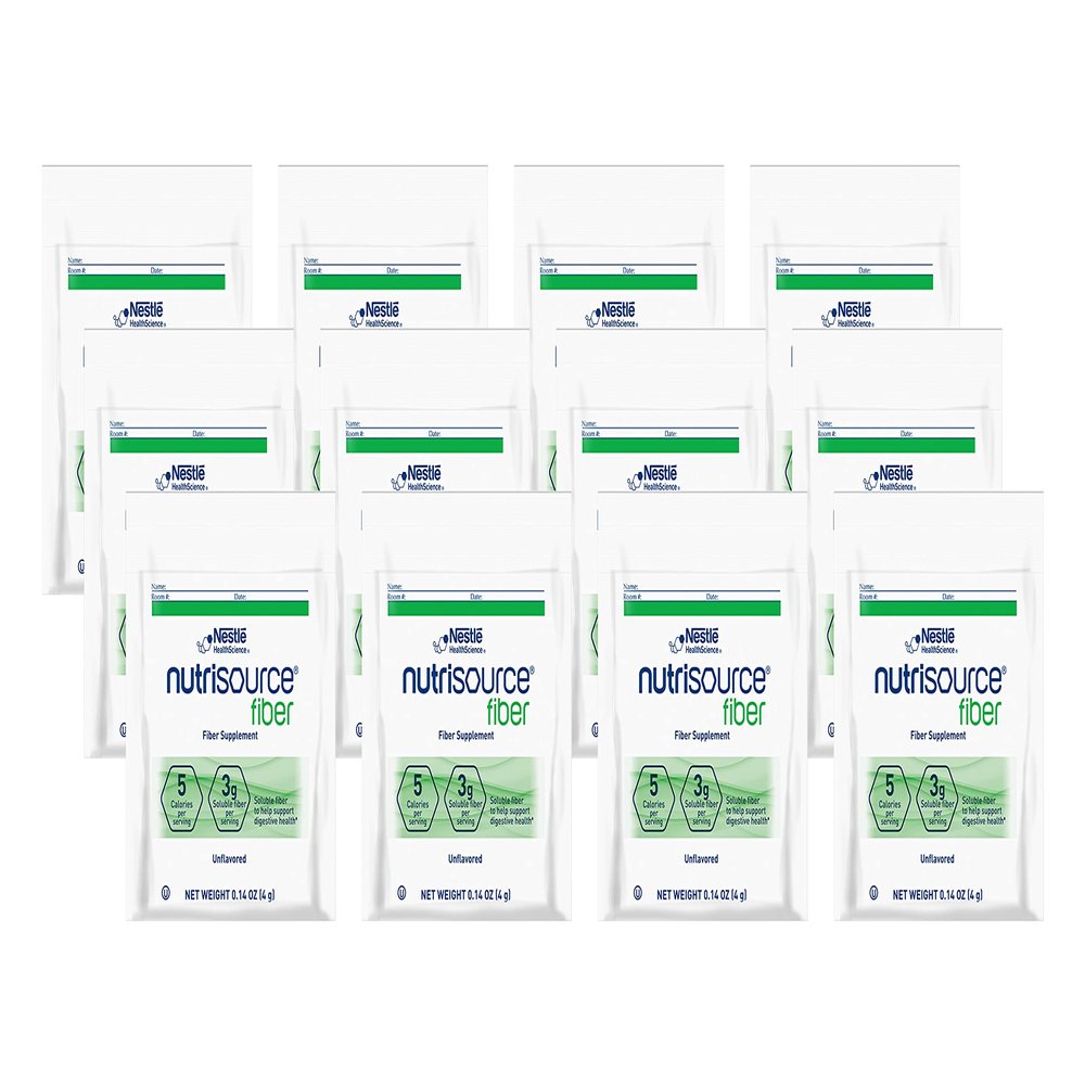 Nestle Health Science NutriSource Fiber Supplement Packet, Unflavored, 0.14-Ounce Packet (Pack of 12)