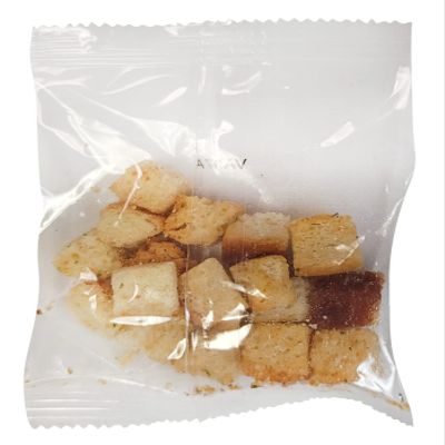 100 NatureJam Individually Wrapped Mini Croutons 0.25 OZ Crunchy & Seasoned For Vegan Salads