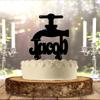 Personalized Plumber Birthday Cake Topper Gifts For Plumbers and Handyman HandyWoman (8 inch, Green) view 2