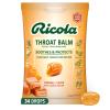 Ricola Throat Balm Caramel Throat Drops with Liquid Center, 34 Count, Coat & Protect Your Throat, Daily Throat Relief & Protection, Oral Demulcent view 1