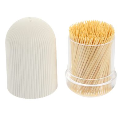 FOMIYES Bamboo Toothpick Holder 1 Set Multi-Function Picks Tea Tree Toothpicks Tooth Cleaner Double-Points Oral Care