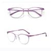 FREAZE Trendy Readers Rose Gold Frame Eyeglasses Scratch Resistant Reading Glasses Screwless Eyewear Light Weight Women +2.0 (Color : Purple, Size : +2.5) view 2