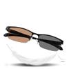 FREAZE Photochromic Eyeglasses Men Half Frame Reading Glasses Business Eyewear Light Weight Eye Care Readers Gray/tan Lenses (Color : Brown, Size : 0.0) view 1
