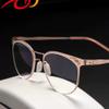 FREAZE Trendy Readers Rose Gold Frame Eyeglasses Scratch Resistant Reading Glasses Screwless Eyewear Light Weight Women +2.0 (Color : Gold, Size : +2.5) view 3