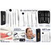 Premium Dental Tools, Plaque Remover for Teeth, Professional Hygiene Cleaning Kit,Stainless Tooth Scraper Plaque Tartar Remover Cleaner,Dental Pick Scaler Oral Care Tools Set (Set of 6 with CASE) view 2