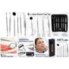 Premium Dental Tools, Plaque Remover for Teeth, Professional Hygiene Cleaning Kit,Stainless Tooth Scraper Plaque Tartar Remover Cleaner,Dental Pick Scaler Oral Care Tools Set (Set of 6 with CASE) view 4