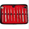 Premium Dental Tools, Plaque Remover for Teeth, Professional Hygiene Cleaning Kit,Stainless Tooth Scraper Plaque Tartar Remover Cleaner,Dental Pick Scaler Oral Care Tools Set (Set of 9 with CASE) view 4