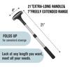 EASACE Cold Massage Roller Ball, Cryosphere Cold Ball, Therapy Ball, Fitness Ice Roller Ball with extention Handle, Relieve Muscle Pain view 3