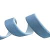 AUNHIRU 5 Yards Velvet Christmas Ribbon, Velvet Ribbon for Gift Wrapping Christmas Tree Decoration Handmade Craft, Wedding, Gift Wrapping, Hair Bows (Light Blue, 16mm) view 2