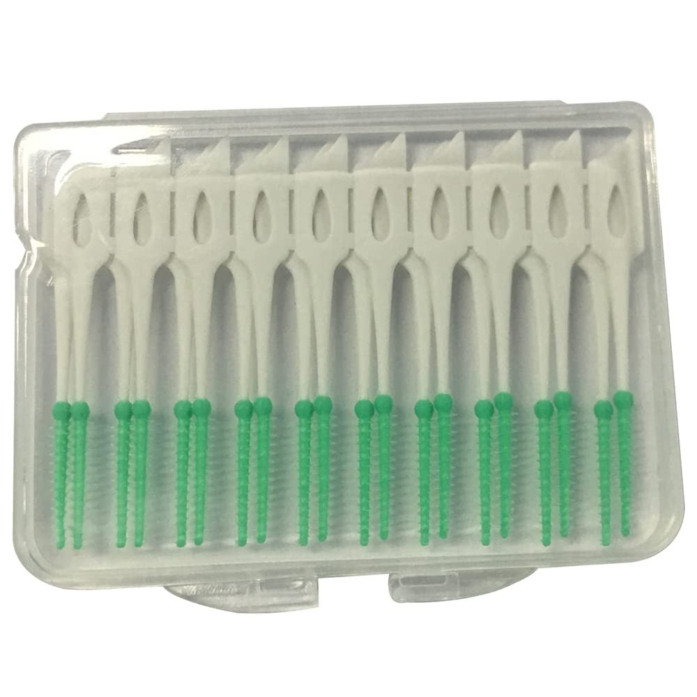 20pcs dispo Soft Silicone Interdental Brushes, Dental Picks, Teeth Washing Dental Pick Brush, Oral Care, with Storage Case for Brush Tool, Daily Washing Teeth, Tootfor HPIck Interdental Brush De