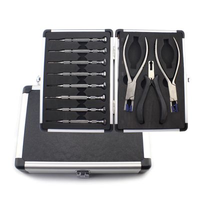 NICHOY Optical Eyeglass Tool Kit/Professional Glasses Repair Kit with 8 Magnetic Eyeglass Screwdrivers,3 Eyeglass Pliers and Storage Box/Eyeglass Adjustment Tools(Color:,Size:11 pcs)