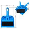 1 Pcs Dustpan Brush Set Portable Plastic Brush Set (Blue) Used for Tool Brush Keyboard Home Kitchen Sweeper Table Desk Office view 2