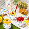 gisgfim Easter Paper Snack Bowls, 50Pcs Disposable Ice Cream Soup Dessert Cups Bowls Easter Egg Hunt Party Supplies for Hot Cold Food, Treat Bowls Cups for Easter Decorations view 3