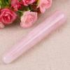 HXSCOO 1pcs Natural Rose Quartz Stone Pink Crystal Massage Wands Reiki Healing Stick Anti Age Tool view 2