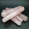 HXSCOO 1pcs Natural Rose Quartz Stone Pink Crystal Massage Wands Reiki Healing Stick Anti Age Tool view 4