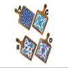 Charcuterie Platter with Tile, Cheese Serving Tray for Wine, Personalized Chopping & Cutting Board, Wedding Anniversary Couple Wooden Gift (Pattern: A) view 2