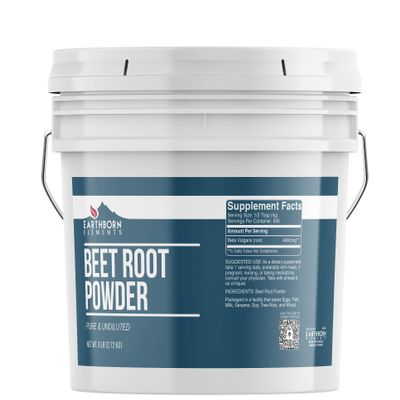 Earthborn Elements Beet Root Powder 1 Gallon Bucket, Pure & Undiluted, Smoothies & Shakes