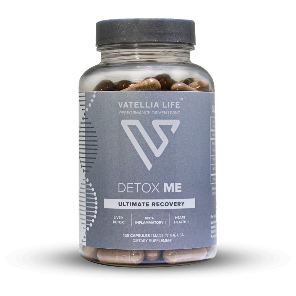 Vatellia Life New from Detox Me - Boosts Energy Sulfite Elimination - Supports Digestion & Gut Health - Vitamin K2 (MK-4), Plus B12, Folate - 60 Day Supply - Supplement for Men and Women - 120 Count
