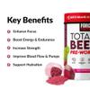 Force Factor Total Beets Pre-Workout Powder to Boost Energy & Endurance, Increase Strength, and Improve Blood Flow and Pumps, Nitric Oxide Supplement with Beet Root Powder, Watermelon, 30 Servings view 2
