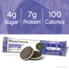 Simply Protein - Cookies and Crme Dipped Bars, 20 Count - Plant Based Protein Snack Bars - Snacks for Kids - 6g Protein, 3g Sugar, 100 Calories - Vegan, Gluten Free, Non GMO, Kosher - 4 Boxes view 4