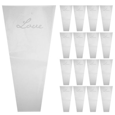 Didiseaon 50pcs Flower Bouquet Bag Plastic Wrapping Bags Clear Floral Bouquet Sleeve Disposable Cellophane Sleeves Transparent Flower Packaging for Wedding Birthday
