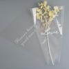 Didiseaon 50pcs Flower Bouquet Bag Plastic Wrapping Bags Clear Floral Bouquet Sleeve Disposable Cellophane Sleeves Transparent Flower Packaging for Wedding Birthday view 3
