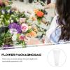 Didiseaon 50pcs Flower Bouquet Bag Plastic Wrapping Bags Clear Floral Bouquet Sleeve Disposable Cellophane Sleeves Transparent Flower Packaging for Wedding Birthday view 4