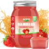 (18 OZ) Irish Sea Moss Gel Raw Vegan Strawberry Flavor 102 Vitamins and Minerals Wild Harvested Non-GMO Immune Defense Booster Thyroid Digestive Support view 1