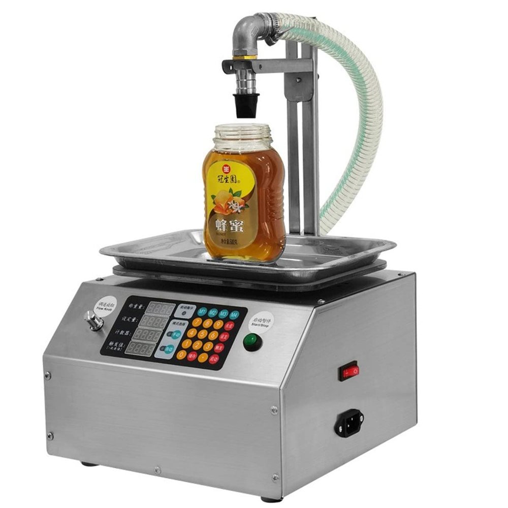 CSY-L15 Flow Weighing Type Automatic Liquid Sauce Filling Machine Honey Sesame Sauce Edible Oil Glue Viscous Liquid 110v/220v