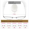 FREAZE Sun Readers Large Frame Reading Glasses Comfortable Wear Readers Multifocus Eyeglasses Light Weight Metal Frame Unisex (Color : A, Size : 3.0) view 4
