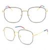 FREAZE Sun Readers Large Frame Reading Glasses Comfortable Wear Readers Multifocus Eyeglasses Light Weight Metal Frame Unisex (Color : AB, Size : 2.5) view 2