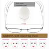 FREAZE Sun Readers Large Frame Reading Glasses Comfortable Wear Readers Multifocus Eyeglasses Light Weight Metal Frame Unisex (Color : AB, Size : 1.0) view 4