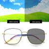 FREAZE Sun Readers Large Frame Reading Glasses Comfortable Wear Readers Multifocus Eyeglasses Light Weight Metal Frame Unisex (Color : C, Size : 3.0) view 3