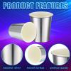 Amyhill 100 Pcs Disposable Silver Drinking Party Paper Cups 9 oz Iridescent Disco Lasering Cups for Hot Cold Drink Tea Coffee Cocktail for Home, Restaurant, Store and Cafe Party Supplies view 3