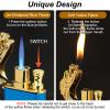 Cool Dual Flame Dragon Lighter,Outdoor Windproof Dragon Torch Lighter,Switchable Soft/Jet Flame Lighter,Double Flame Refillable Butane Lighter,Cool Lighter Creative Gift for Men Blue Without Butane view 3