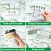 Haooryx Wedding Coffee Cups Sleeves - 50Pcs Eucalyptus Greenery Coffee Tea Cold Drinks Beverage Cup Sleeves Holder Disposable Greenery Kraft Paper Kit 12oz & 16oz Wedding Anniversary Party Supplies view 4