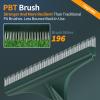 Artificial Grass Turf Rake with Foldable Lightweight Steel Handle, 51" Folding Turf Brush for Carpet Cleaner with Ergonomic Design, Suitable for Pet Hair Removal, Silver Handle and Green Head view 3