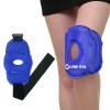 WORLD-BIO Ice Pack for Knee Pain Relief, Reusable Gel Ice Pack for Knee Injury, Replacement Surgery, Bursitis Arthritis, Swelling, Cooling Wrap Cold Compress for Arthritis, Meniscus Tear, Blue view 1