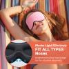 INNELO Sleep Mask for Side Sleeper, Eye Mask Sleeping Women Men, 100% Light Blocking 3D Contoured Cup Sleeping Mask Soft No Eye Pressure Cover Blindfold Night Shade for Travel Nap Yoga, Pink view 3