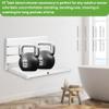 Wall Mounted Shower Seat  16IN Teak Fold Down Shower Seat for Elderly, Disabled & Pregnant Women  Sturdy Shower Benches for Inside Shower with 400LB Capacity  2026 Premium White Shower Bench view 4