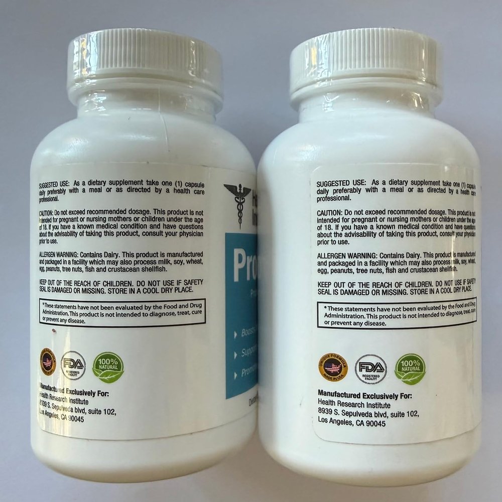 Probitrinol Probiotic - 2 Bottles-60 Capsules - #1 Probiotic Supplement - 100% Natural - Promotes Digestive Health (2)