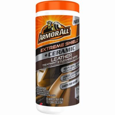 AESWLCL25-1USLT Ceramic Leather Treatment Wipes, 25 Ct - Quantity 6
