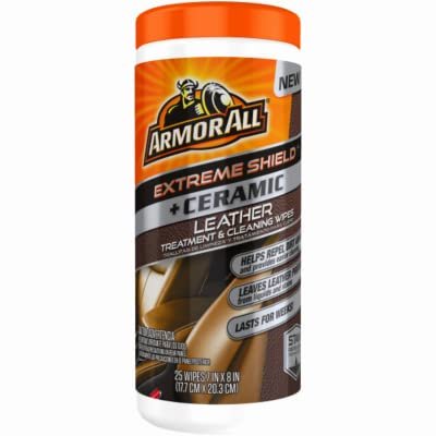 AESWLCL25-1USLT Ceramic Leather Treatment Wipes, 25 Ct - Quantity 6