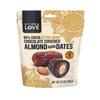 Kitchen & Love Chocolate Covered Almond Stuffed Dates in a Convenient Resealable Pouch, 8 Individually Wrapped Pieces, 85% Extra Dark Chocolate, Healthy Snack, 3.5 oz, Pack of 1 view 1