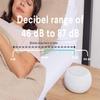 SNOOZ Pro - Smart White Noise Machine & Travel Case - Real Fan Inside, Non-Looping White Noise, Adjustable Tone & Volume - App-Based Remote Control & Sleep Timer (Cotton) view 4