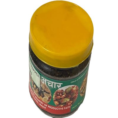 Authentic Nepali Timur Ko Chhop (Szechuan Pepper Pickle) Mixed Of Spices & Red Chilly Powder That Gives Natural Typical Nepali Flavor (Sour Spicy Timur Ko Achar Pickles - 100G By QT Shopping