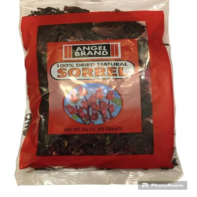 Angel Brand Dried Sorrel Hibiscus Flowers  3.5 OZ Discover Rich Flavor & Aroma of Healthful Delights with Hibiscus Tea Loose Leaf - Enjoy Refreshing, and Nutritious Beverages to Elevate your Health 3.5 Ounce (Pack of 1)
