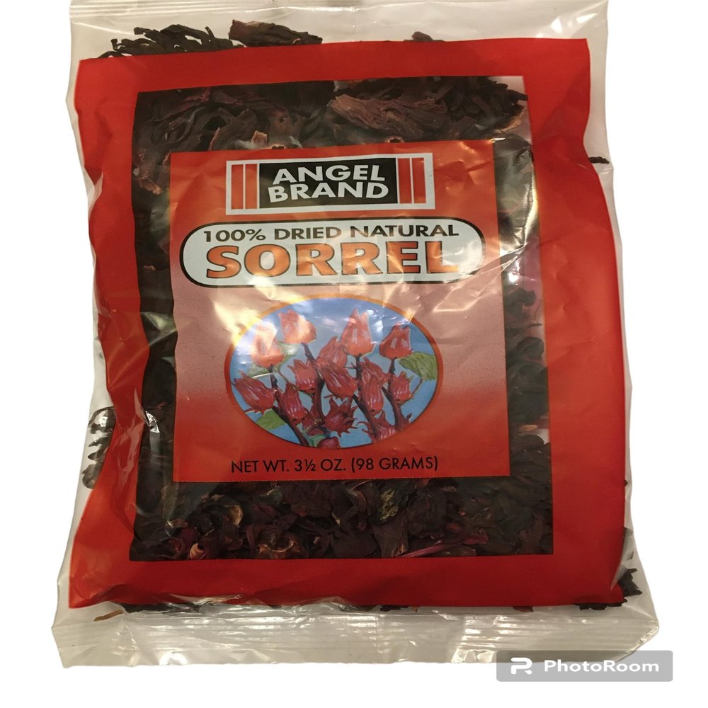 Angel Brand Dried Sorrel Hibiscus Flowers  3.5 OZ Discover Rich Flavor & Aroma of Healthful Delights with Hibiscus Tea Loose Leaf - Enjoy Refreshing, and Nutritious Beverages to Elevate your Health 3.5 Ounce (Pack of 1)